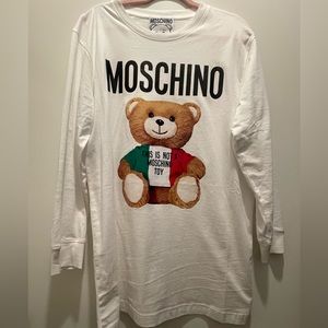NWOT Bear Logo Moschino Long Sleeve Shirt Size 42/US 8 (Medium)